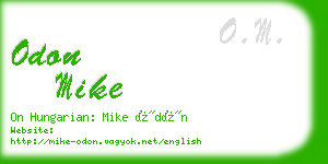 odon mike business card